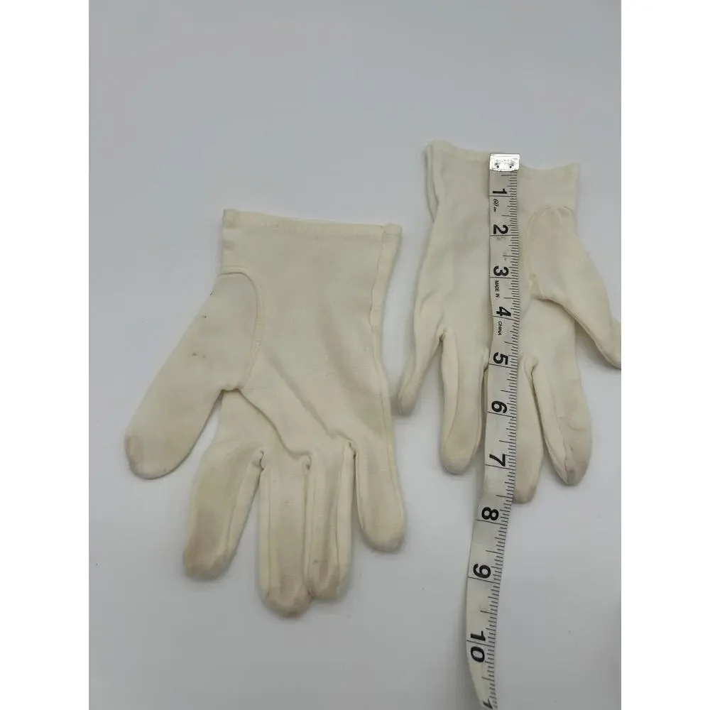 Vintage Cream White Gloves Lot of 4 Pairs Retro Costume Formal As Is